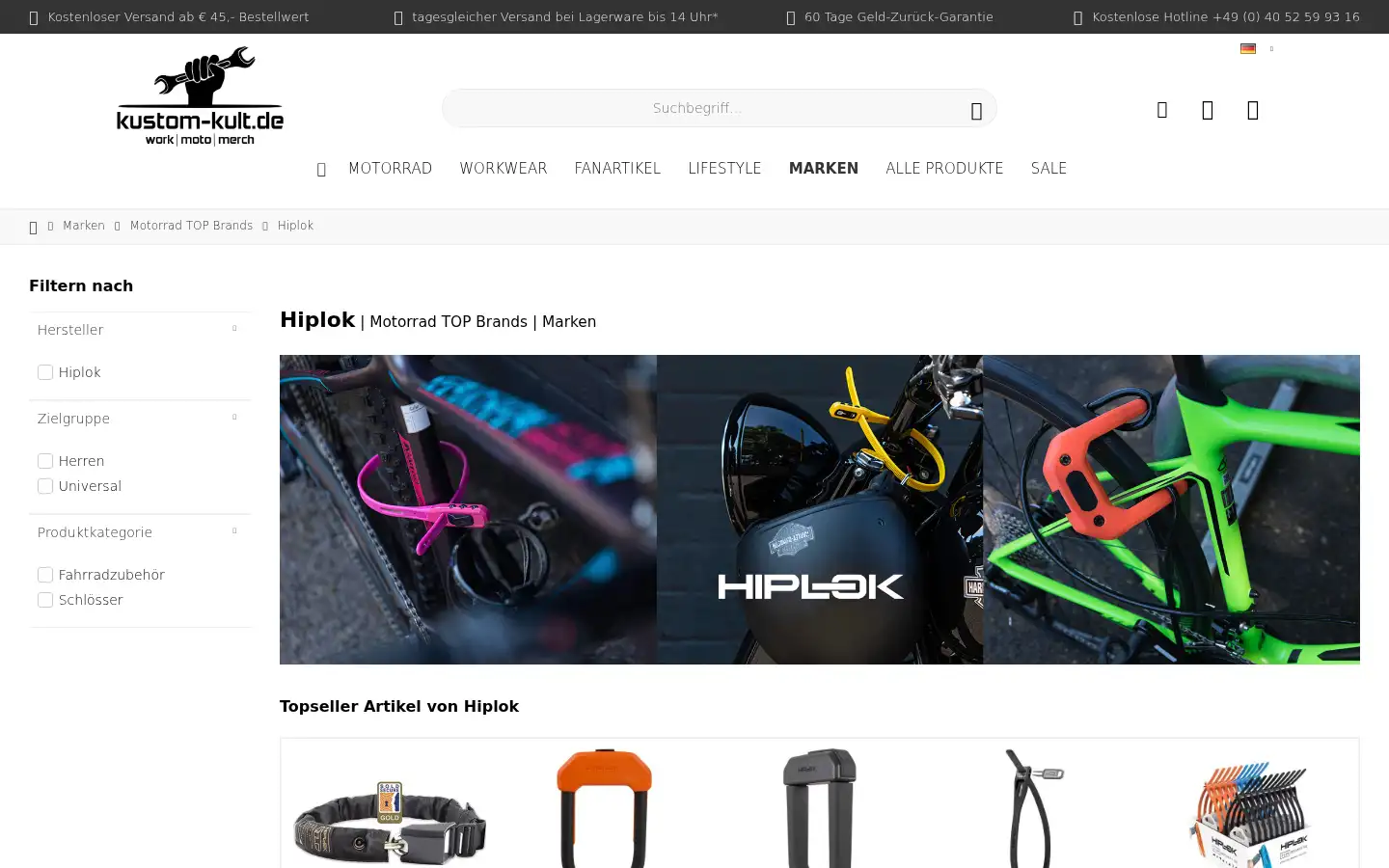Screenshot of kustom-kult.de