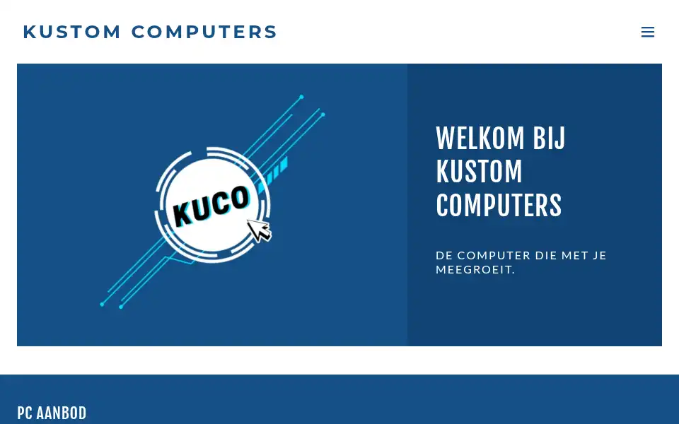 Screenshot of kustomcomputers.nl
