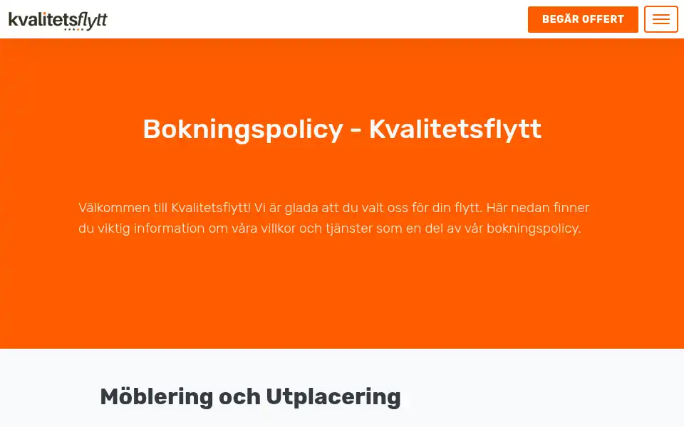 Screenshot of kvalitetsflytt.se