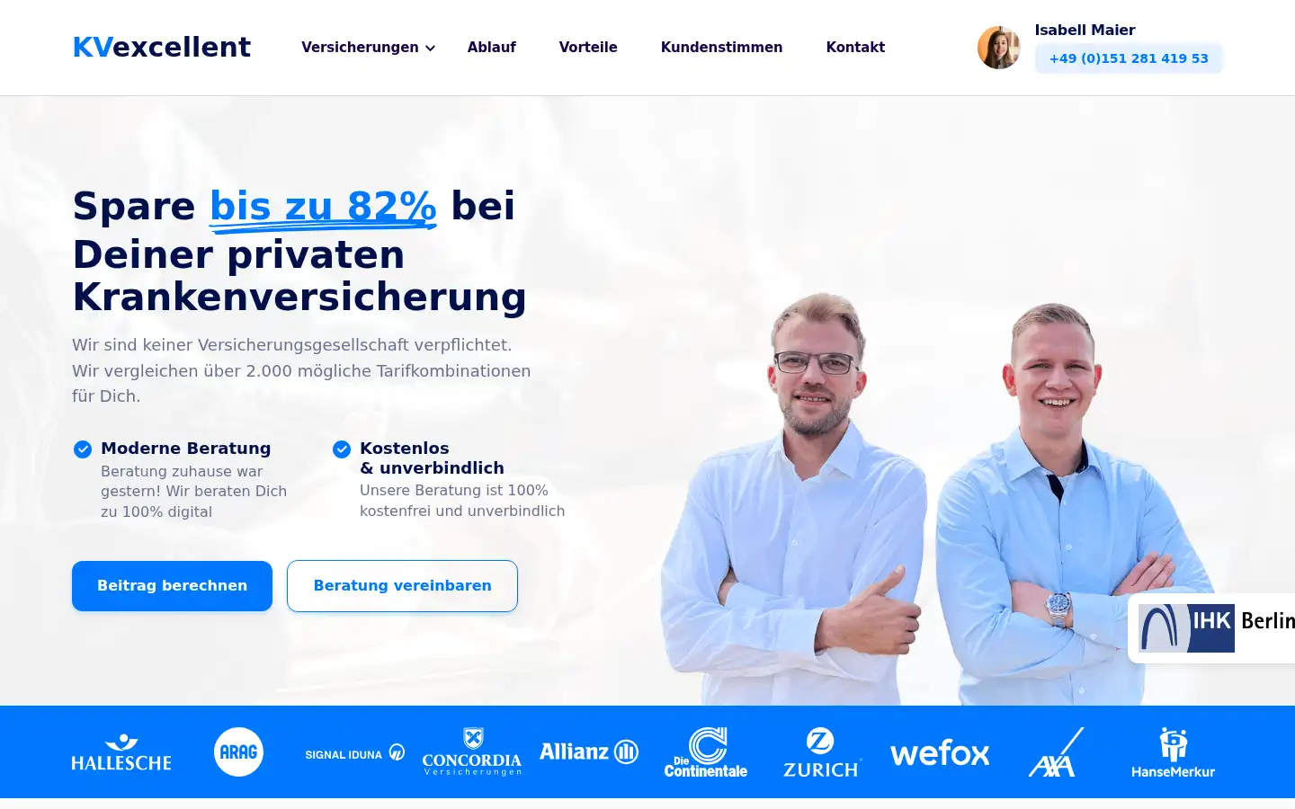 Screenshot of kvexcellent.de