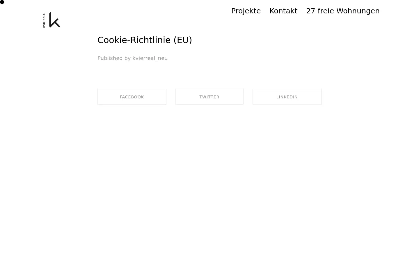 Screenshot of kvierreal.at