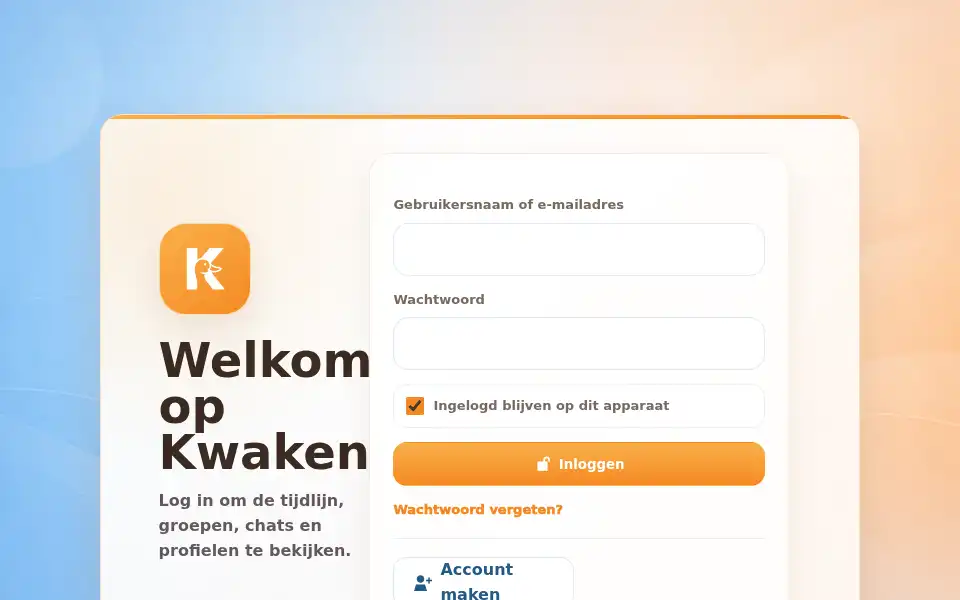 Screenshot of kwaken.nl