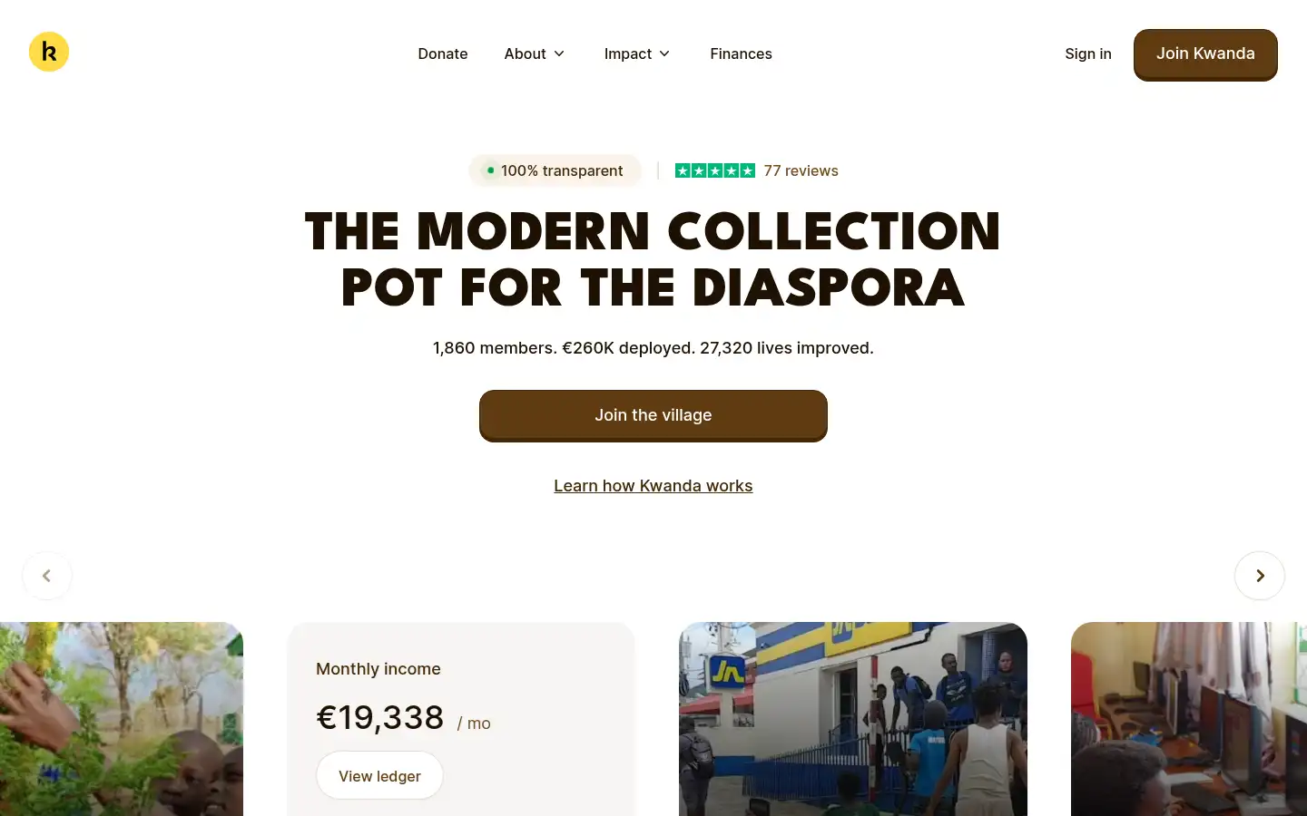 Screenshot of kwanda.co