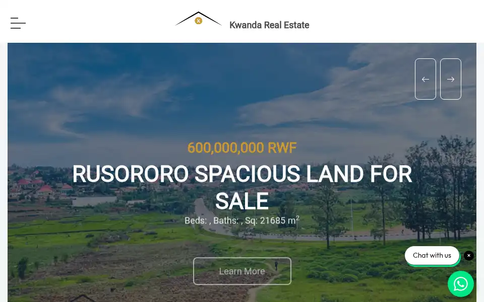 Screenshot of kwandarealestate.com