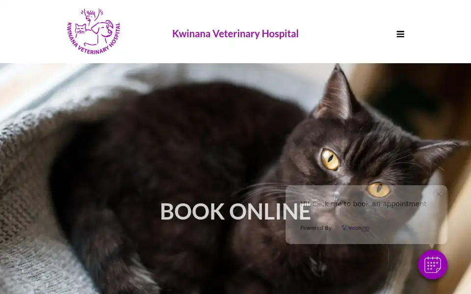 Screenshot of kwinanavet.com.au