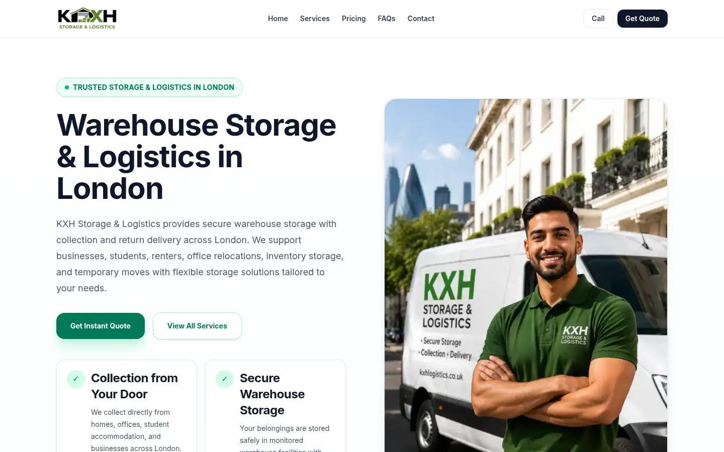 Screenshot of kxhlogistics.co.uk