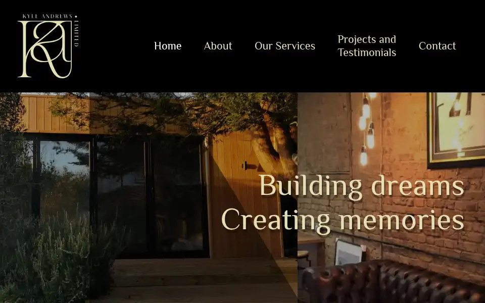 Screenshot of kyleandrewsltd.co.uk