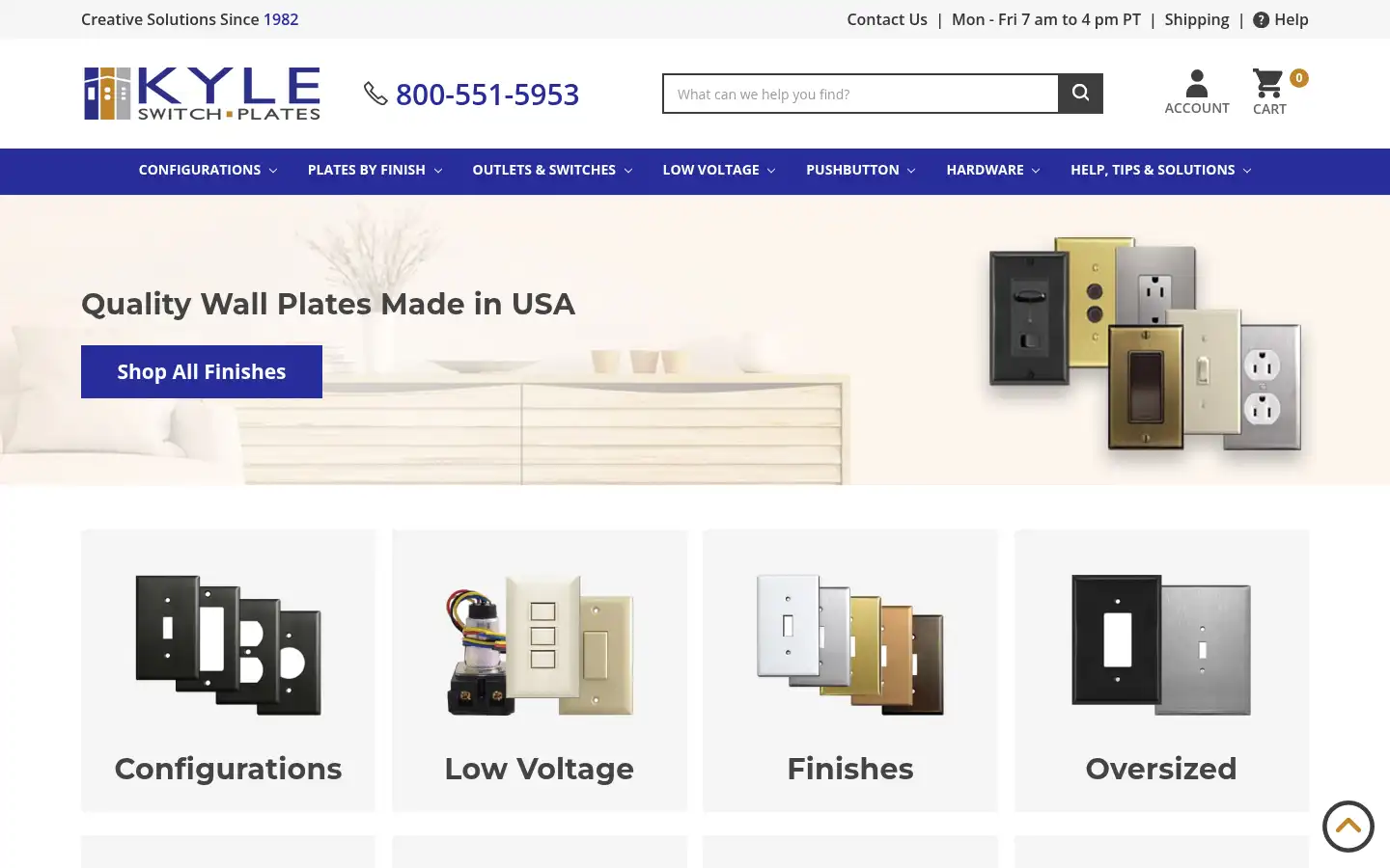 Screenshot of kyleswitchplates.com