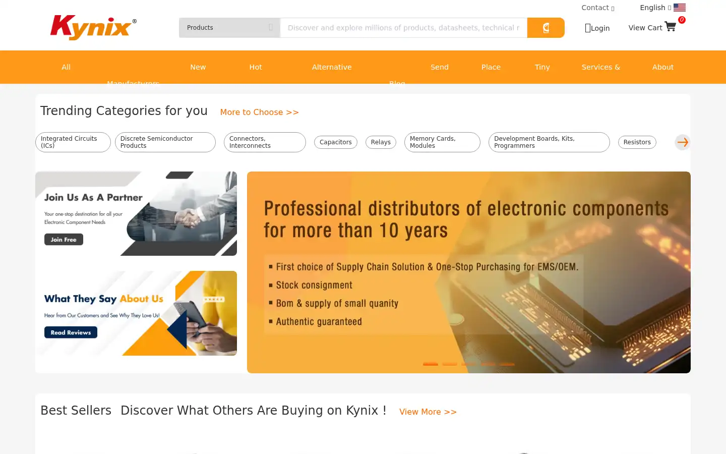 Screenshot of kynix.com
