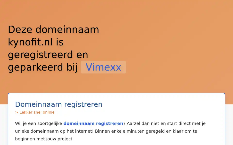 Screenshot of kynofit.nl