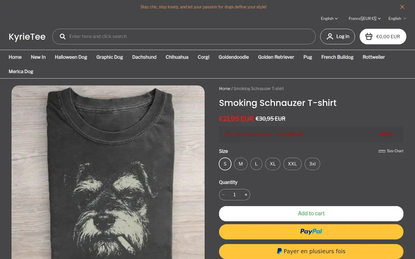 Screenshot of kyrietee.com
