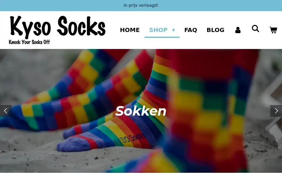 Screenshot of kysosocks.nl