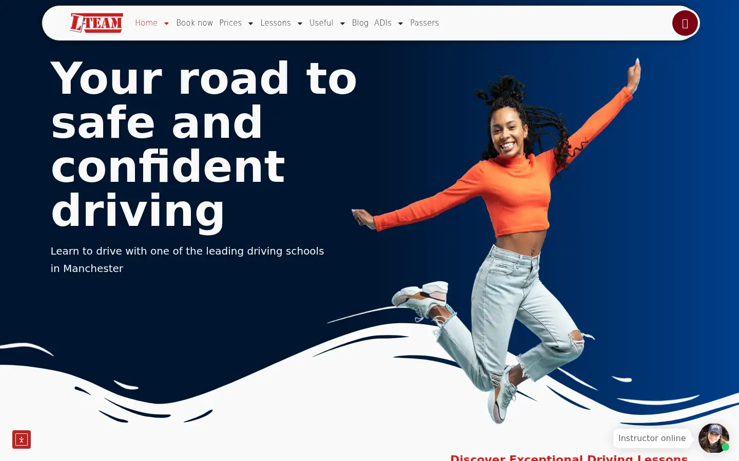 Screenshot of l-team-driving.co.uk