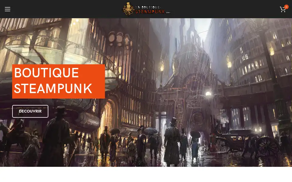 Screenshot of la-boutique-steampunk.com