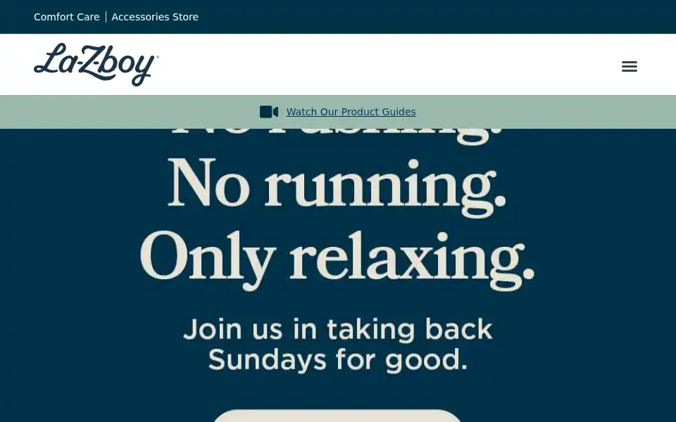 Screenshot of la-z-boy.co.uk