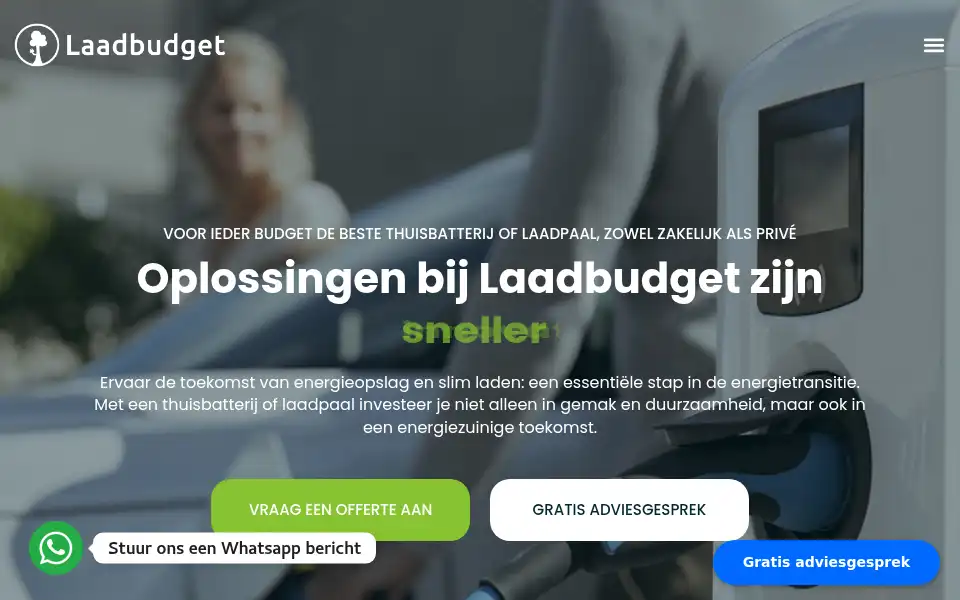Screenshot of laadbudget.nl