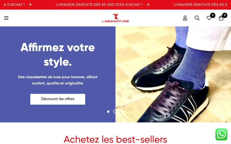 Screenshot of labankitude.com