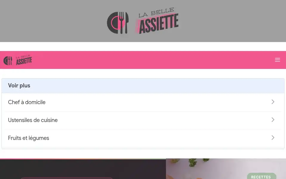 Screenshot of labelleassiette.fr