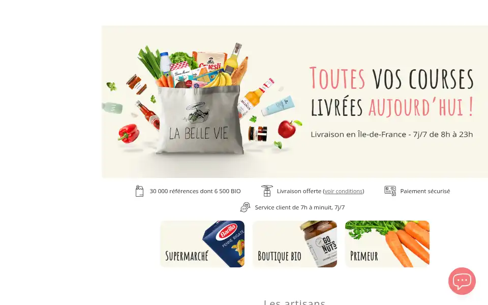 Screenshot of labellevie.com