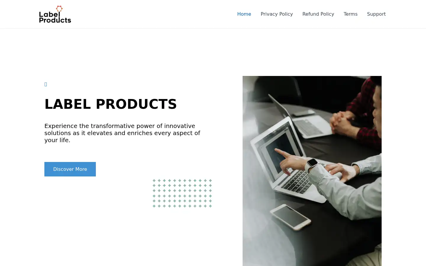 Screenshot of labelproducts.io
