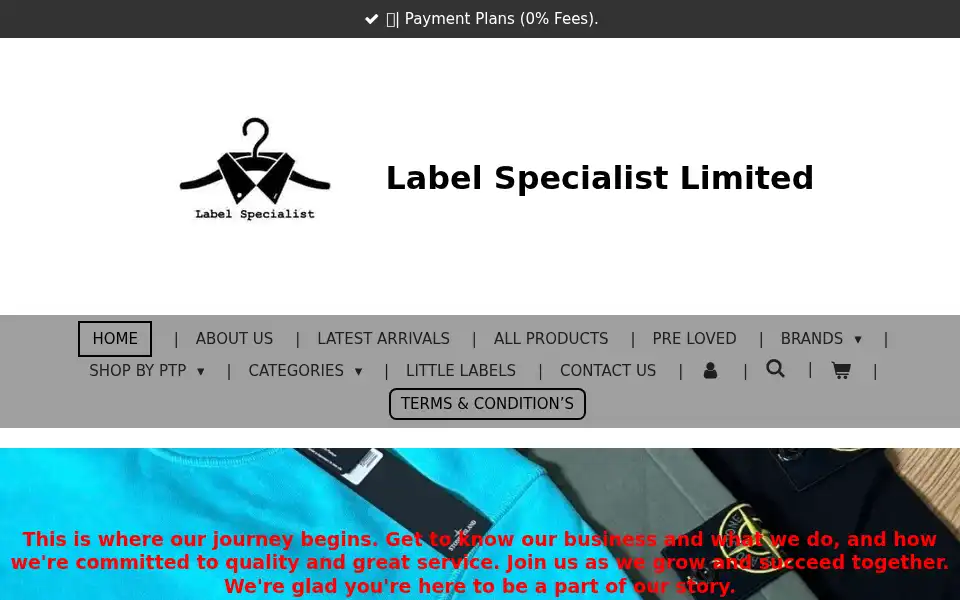 Screenshot of labelspecialist.co.uk