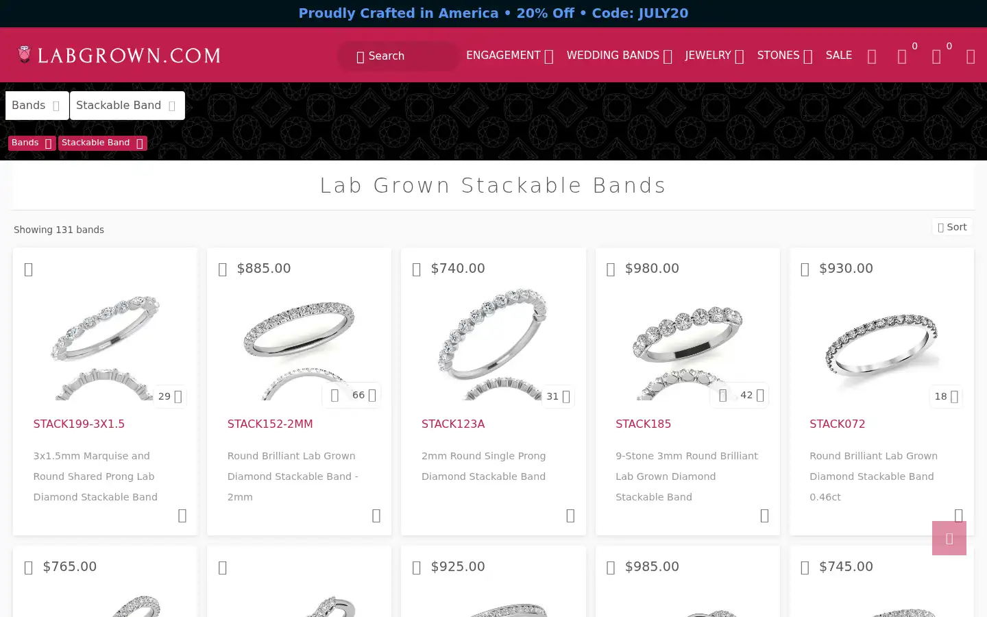 Screenshot of labgrown.com