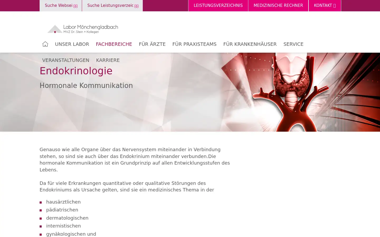 Screenshot of labor-stein.de