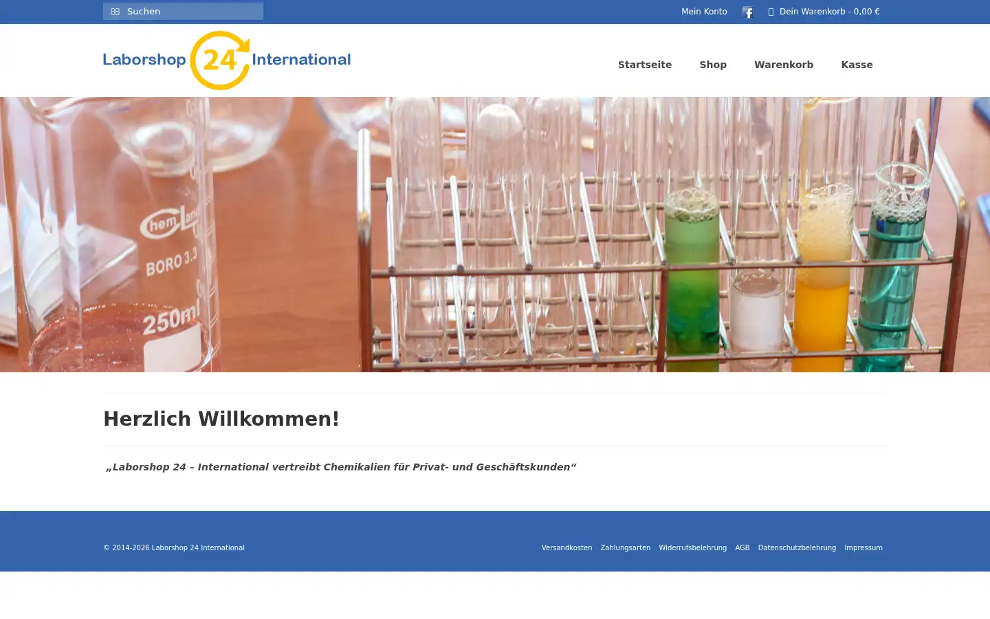 Screenshot of laborshopinternational.com