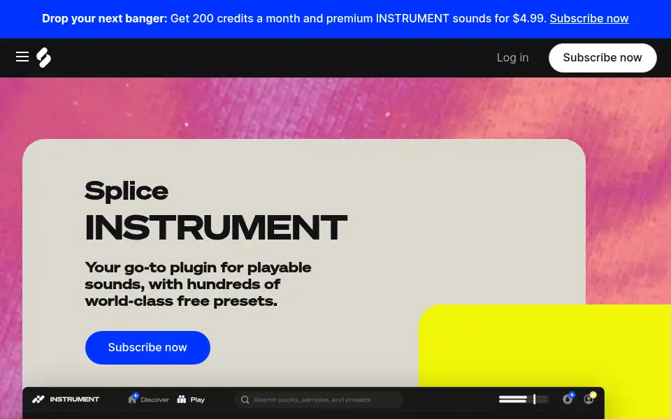 Screenshot of labs.spitfireaudio.com