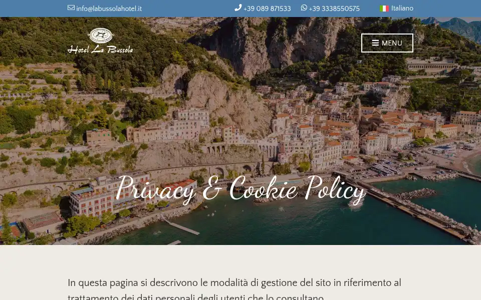 Screenshot of labussolahotel.it