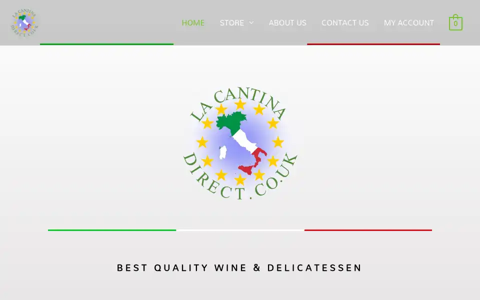 Screenshot of lacantinadirect.co.uk