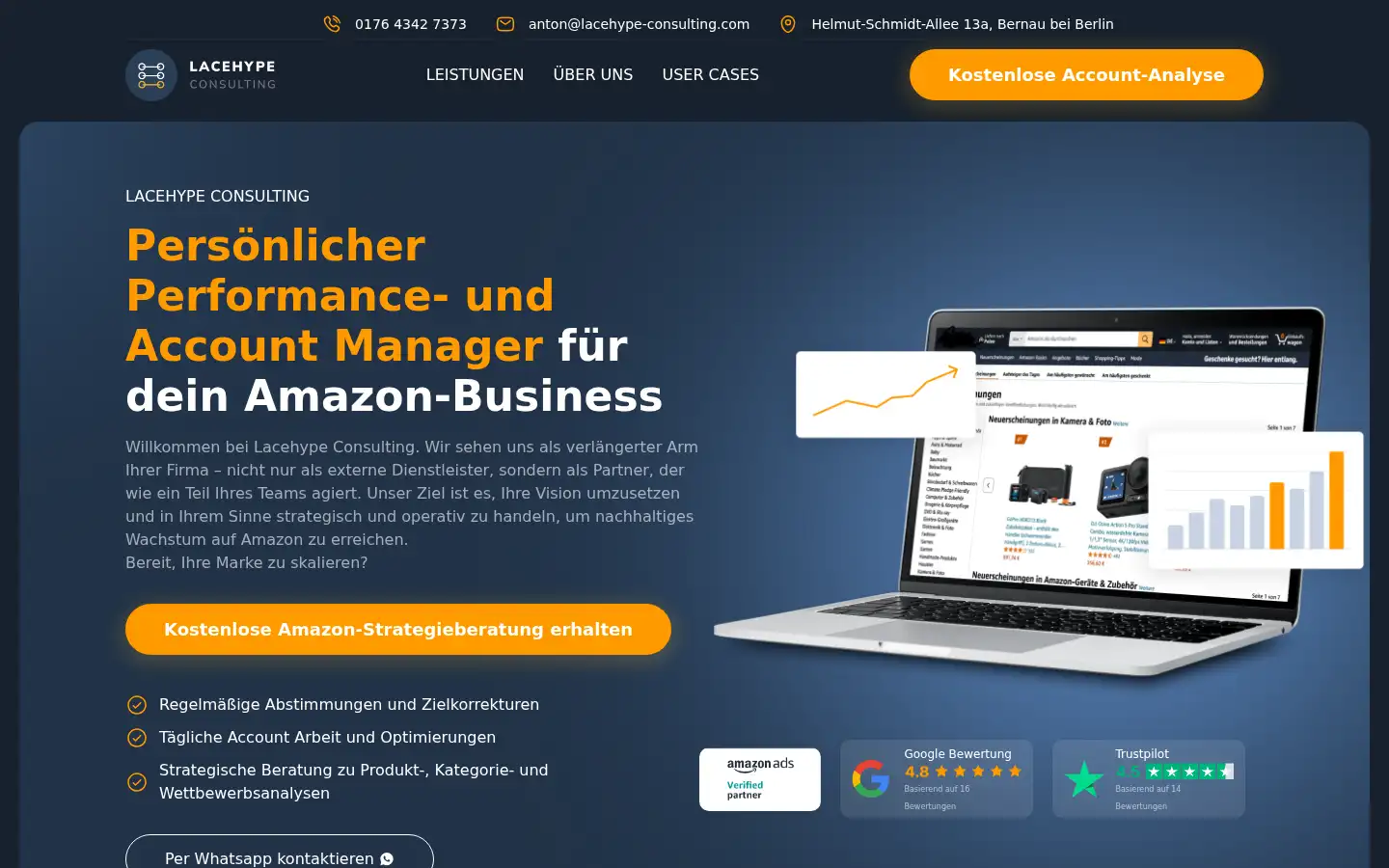 Screenshot of lacehype-consulting.com