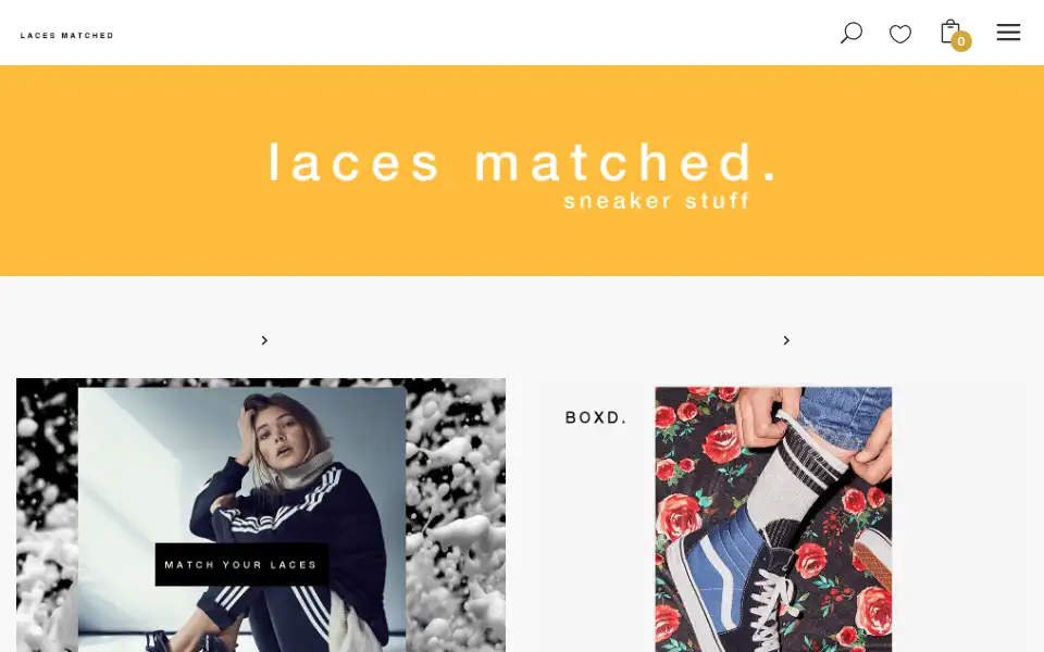 Screenshot of lacesmatched.co.uk