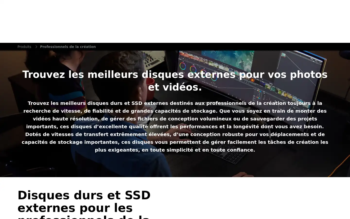 Screenshot of lacie.com