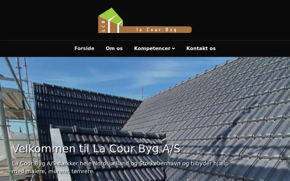 Screenshot of lacourbyg.dk