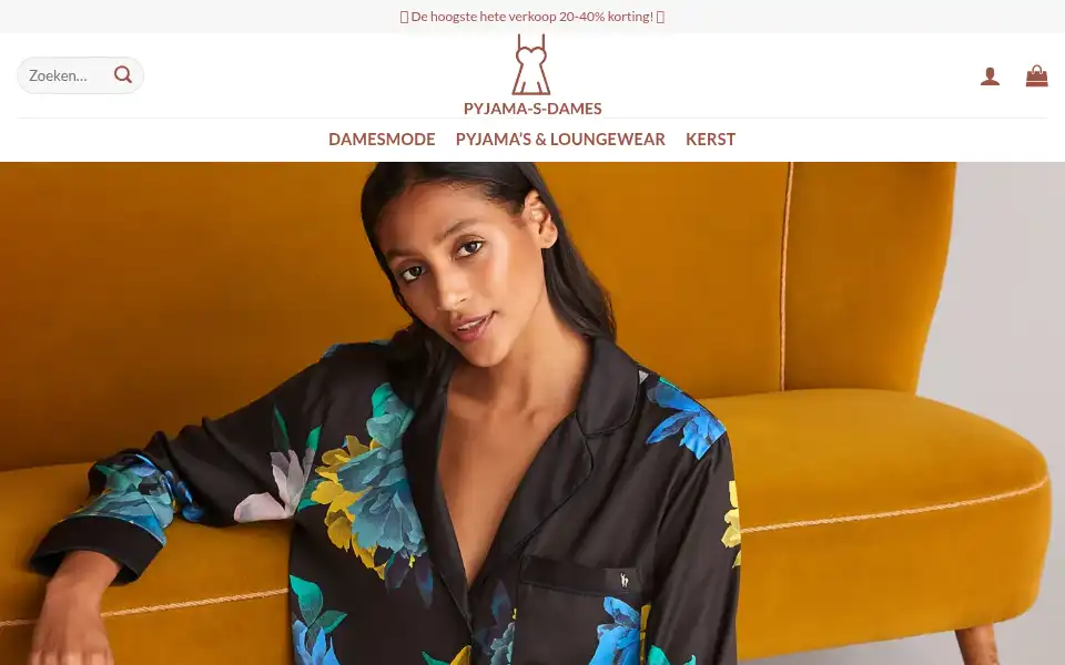 Screenshot of ladiespajamasnl.com