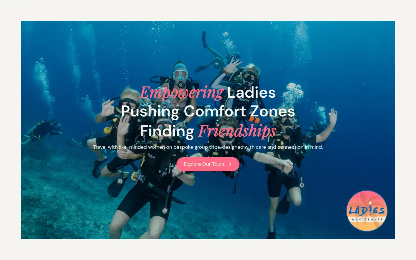 Screenshot of ladieswhotravel.co.uk