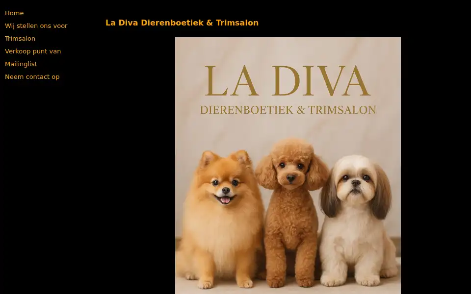 Screenshot of ladivadogsfashion.nl