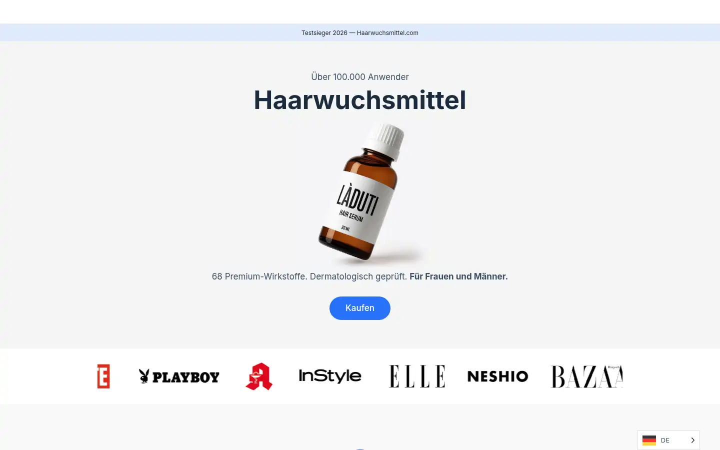 Screenshot of laduti.de