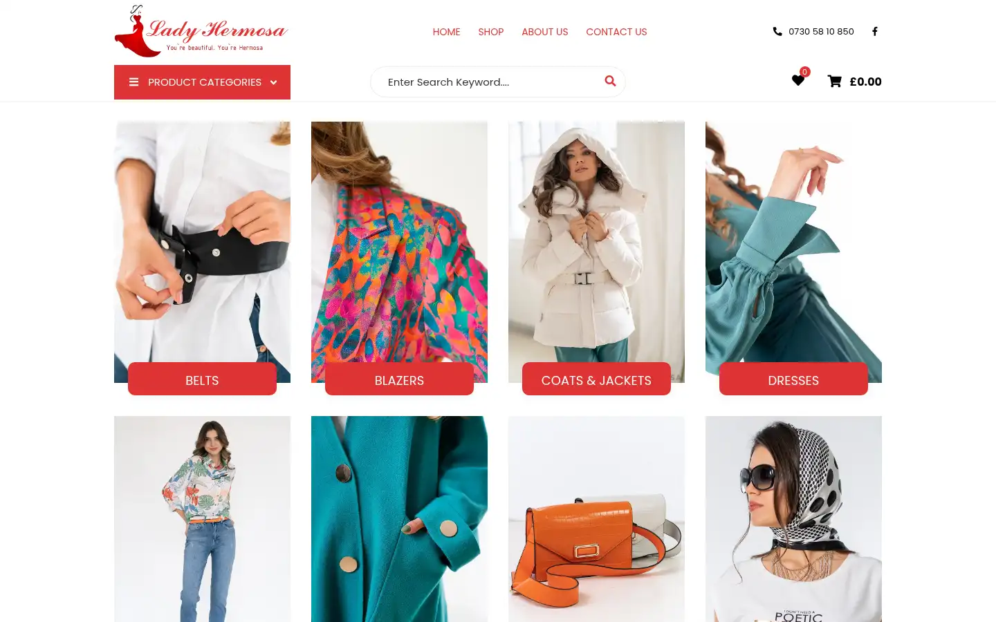 Screenshot of ladyhermosa.co.uk