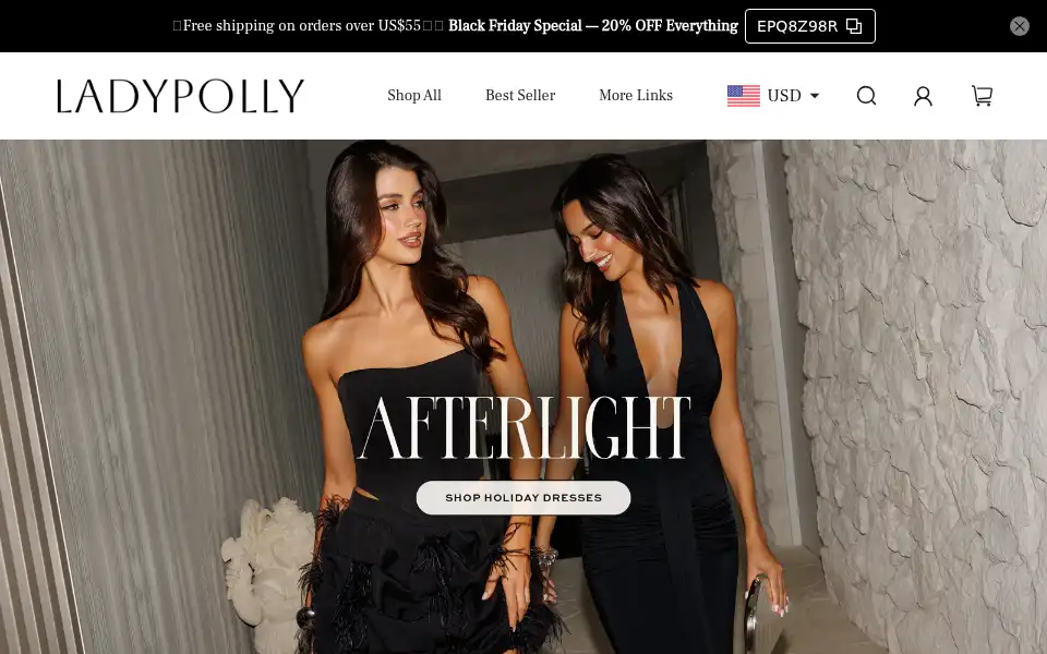 Screenshot of ladypolly.com