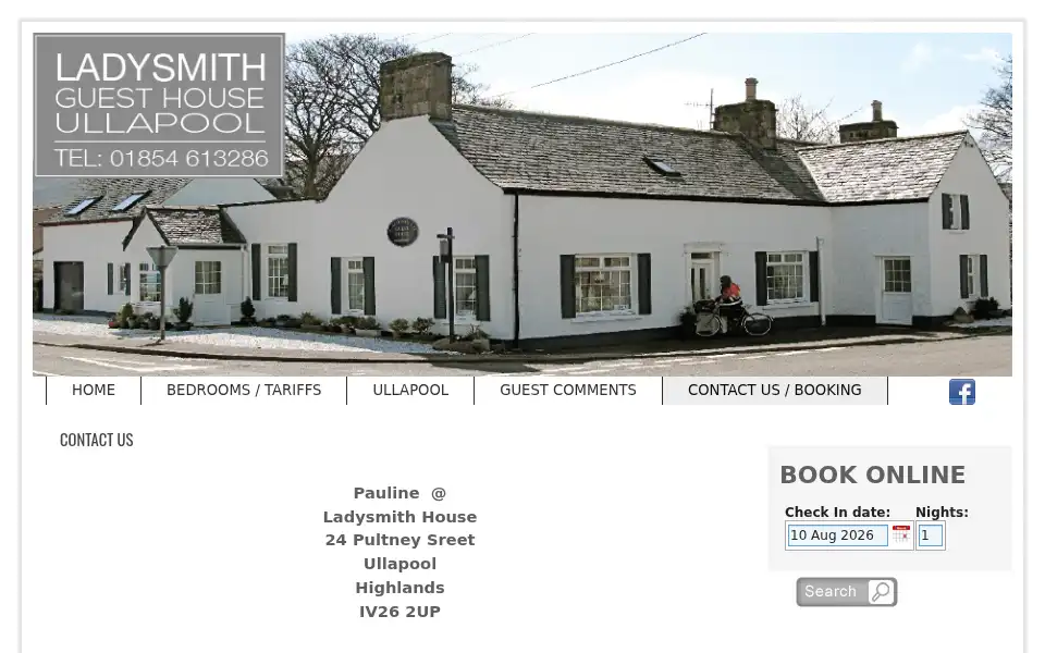 Screenshot of ladysmith-house.co.uk
