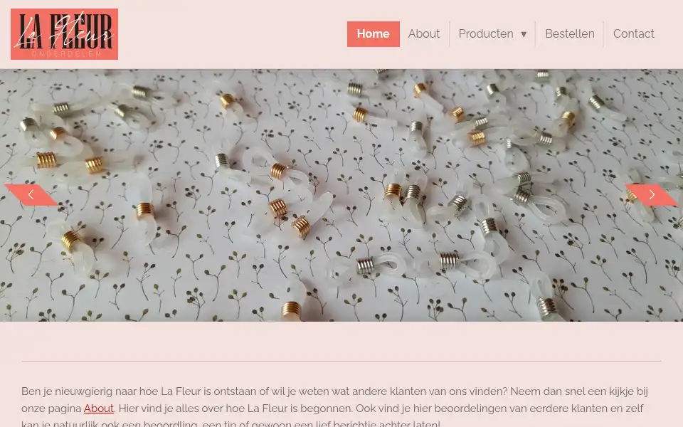 Screenshot of lafleur-onderdelen.jouwweb.nl