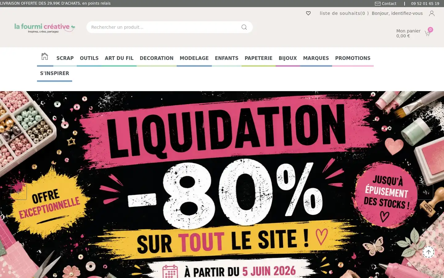 Screenshot of lafourmicreative.fr