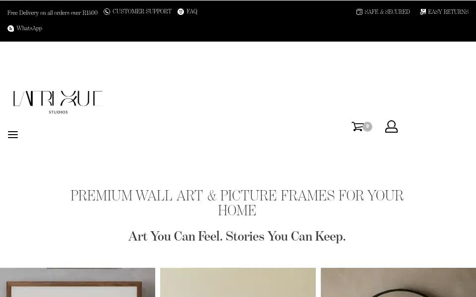 Screenshot of lafriquestudios.co.za