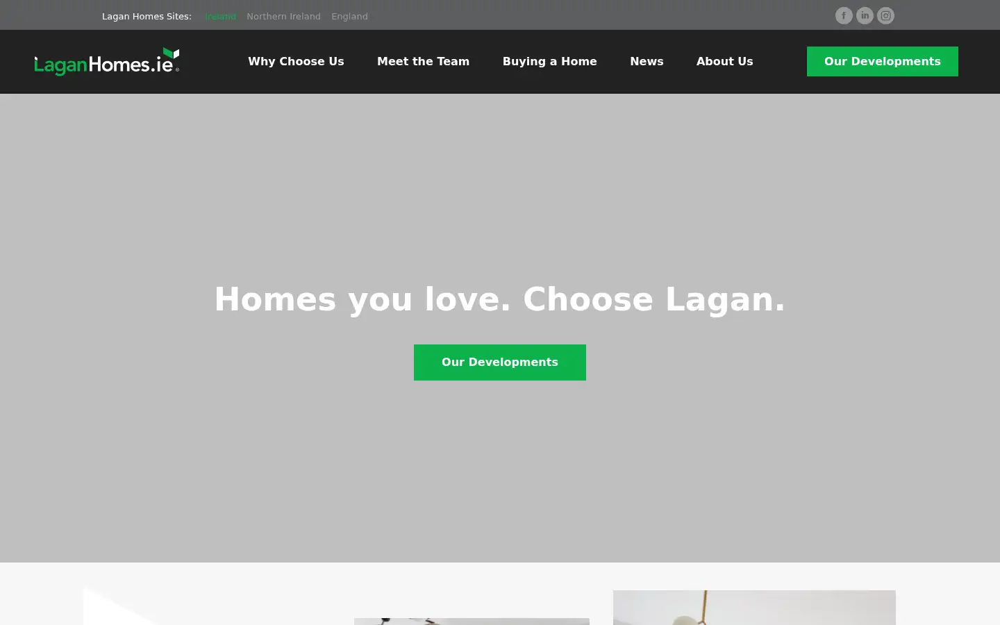 Screenshot of laganhomes.ie