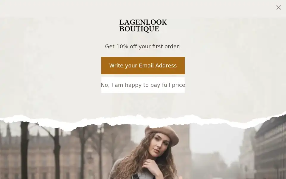 Screenshot of lagenlookboutique.com