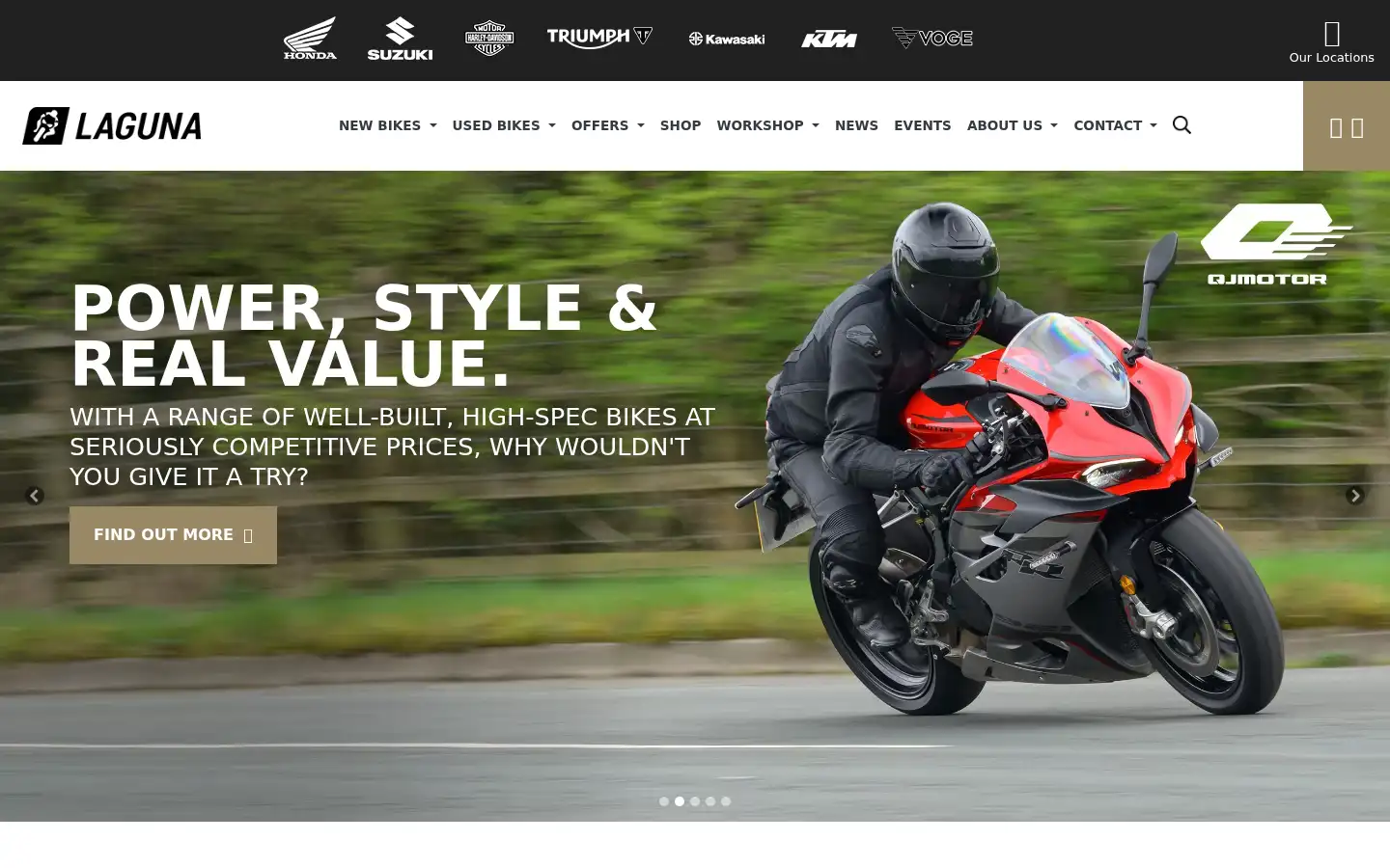 Screenshot of laguna.co.uk