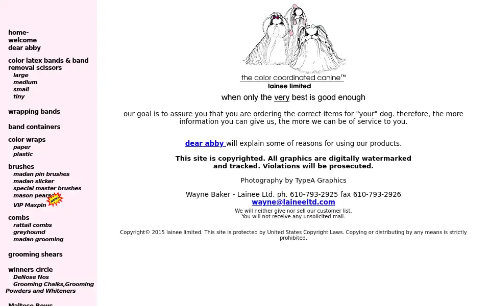 Screenshot of laineeltd.com
