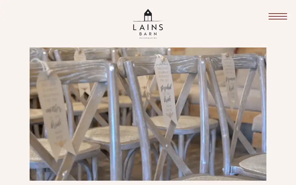 Screenshot of lainsbarn.co.uk